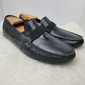 Clarks Men's Markman Brace Drivers Men's Shoes, black leather Size 10.5 M